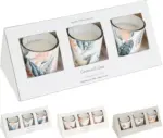 Frangipani – Illatgyertya Szett (3 db, üveg)