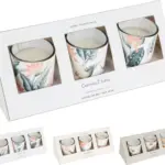 Frangipani – Illatgyertya Szett (3 db, üveg)