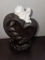 Angyalos szív füstölő – színváltós LED-del - Image 2